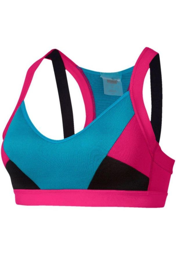 Stanik sportowy Puma dla kobiet 3D wsparcie 36CD. Kolor: wielokolorowy. Materiał: elastan, poliester. Sport: fitness