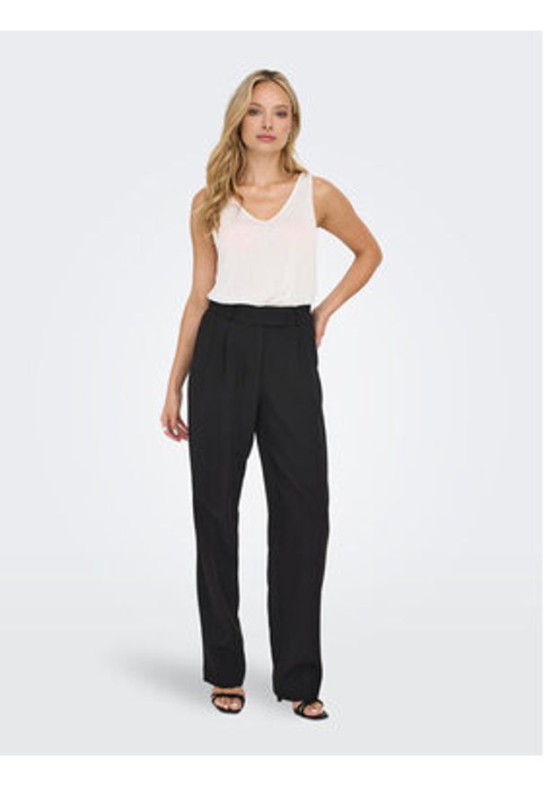 only - ONLY Spodnie materiałowe 15298840 Czarny Straight Fit. Kolor: czarny. Materiał: syntetyk