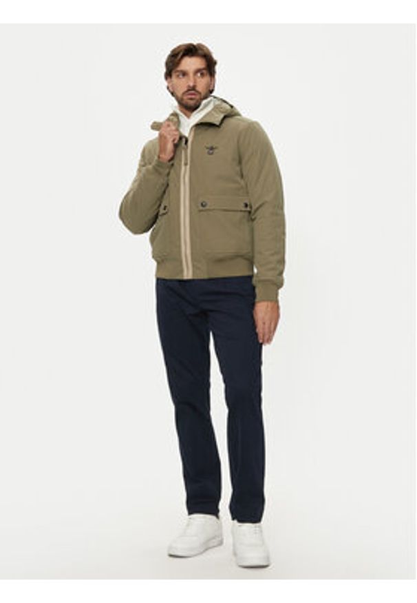 Aeronautica Militare Kurtka przejściowa 242AB2182CT3245 Zielony Regular Fit. Kolor: zielony. Materiał: syntetyk