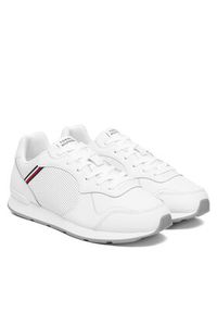 TOMMY HILFIGER - Tommy Hilfiger Sneakersy Maxlite 1A FM0FM05740 Biały. Kolor: biały. Materiał: skóra #3