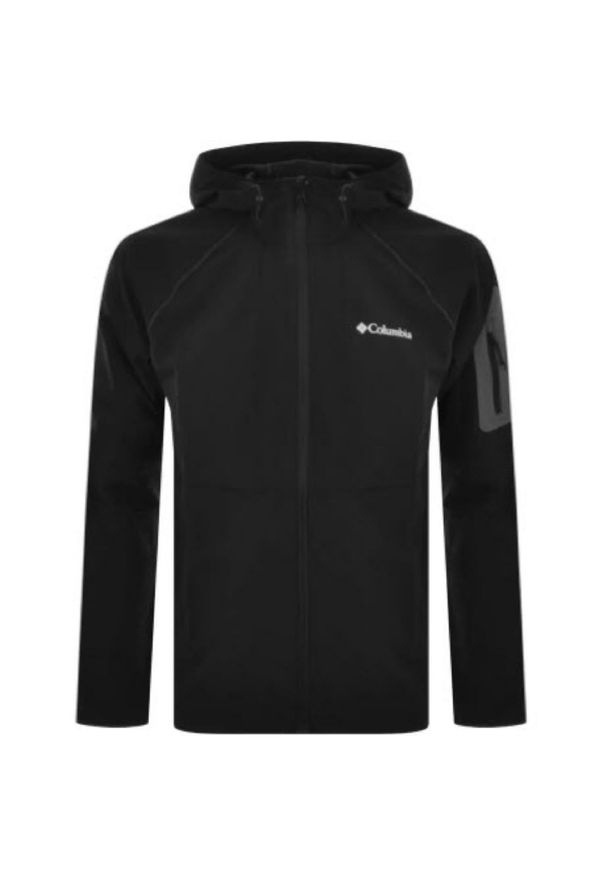 columbia - Kurtka Sportowa Z Kapturem Męska Columbia Tall Heights Softshell. Typ kołnierza: kaptur. Kolor: czarny. Materiał: softshell. Sport: turystyka piesza