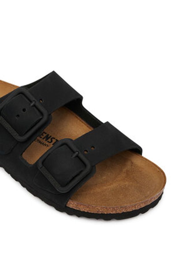 Birkenstock Klapki Arizona Wire Buckle 1031771 Czarny. Kolor: czarny. Materiał: nubuk, skóra