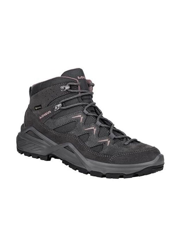 Buty trekkingowe damskie Lowa Sirkos Evo Mid Gtx. Kolor: szary. Materiał: zamsz, tkanina. Szerokość cholewki: normalna