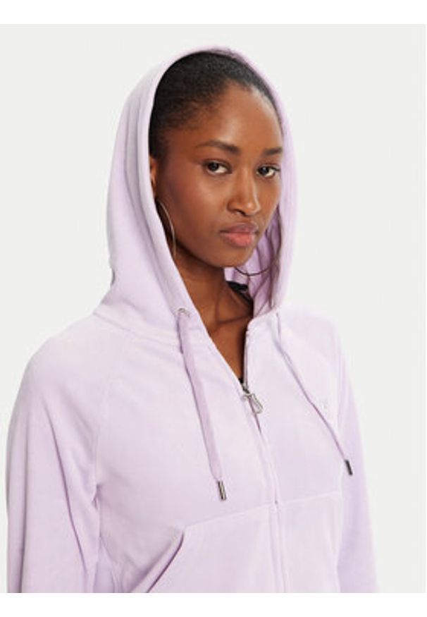 Juicy Couture Bluza Madison JCWA122001 Fioletowy Slim Fit. Kolor: fioletowy. Materiał: syntetyk