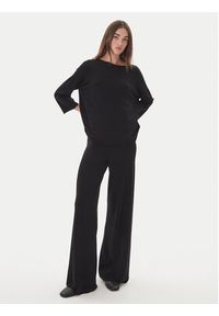 Kontatto Sweter 3M0801C Czarny Regular Fit. Kolor: czarny. Materiał: syntetyk, wiskoza #2