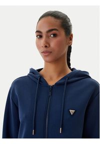 Guess Bluza V4YQ06 KCAY2 Granatowy Regular Fit. Kolor: niebieski. Materiał: syntetyk #4