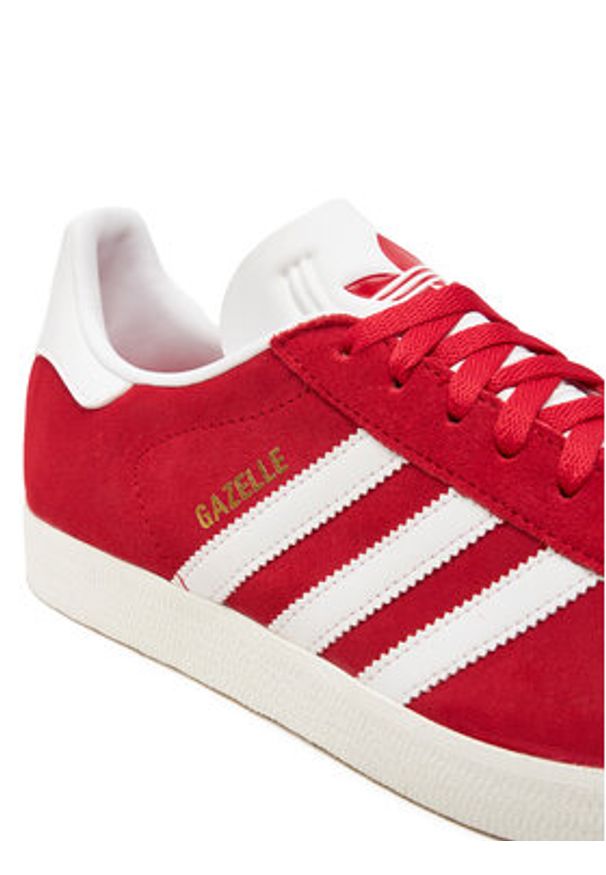 Adidas - adidas Sneakersy Gazelle JI1534 Czerwony. Kolor: czerwony. Materiał: zamsz, skóra. Model: Adidas Gazelle