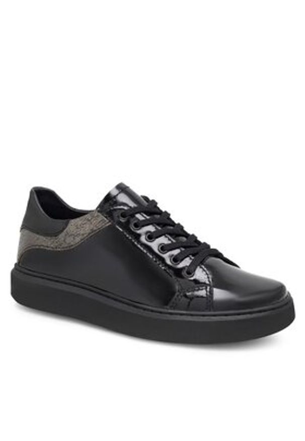Sergio Bardi Sneakersy WI16-A1005-02SB Czarny. Kolor: czarny. Materiał: lakier, skóra