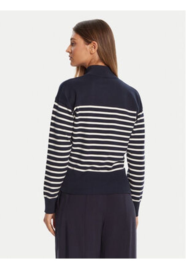 TOMMY HILFIGER - Tommy Hilfiger Sweter WW0WW47467 Granatowy Regular Fit. Kolor: niebieski. Materiał: bawełna