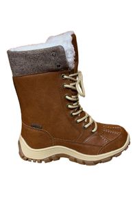 ELEMENTERRE - Damskie buty après-ski Élémenterre Elrington. Kolor: wielokolorowy, pomarańczowy, brązowy. Sezon: zima #1