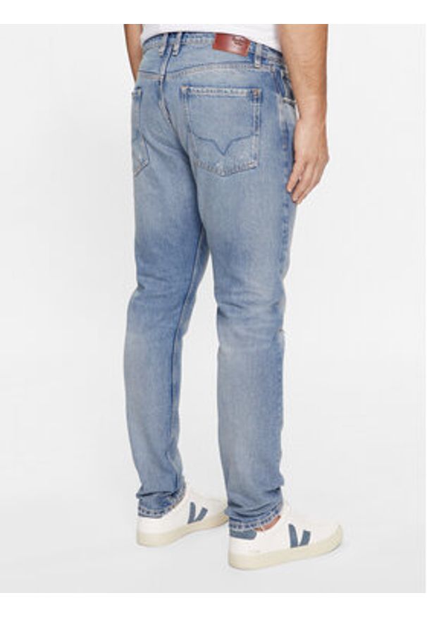 Pepe Jeans Jeansy PM207392RH1 Niebieski Slim Taper Fit. Kolor: niebieski