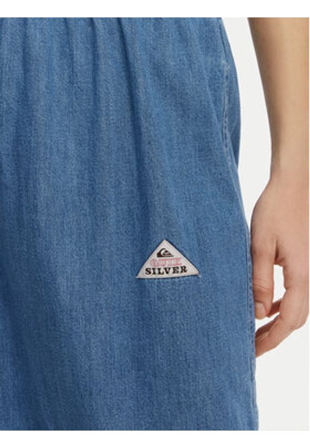 Quiksilver Spódnica jeansowa Yukon EQWWK03028 Granatowy Regular Fit. Kolor: niebieski. Materiał: bawełna