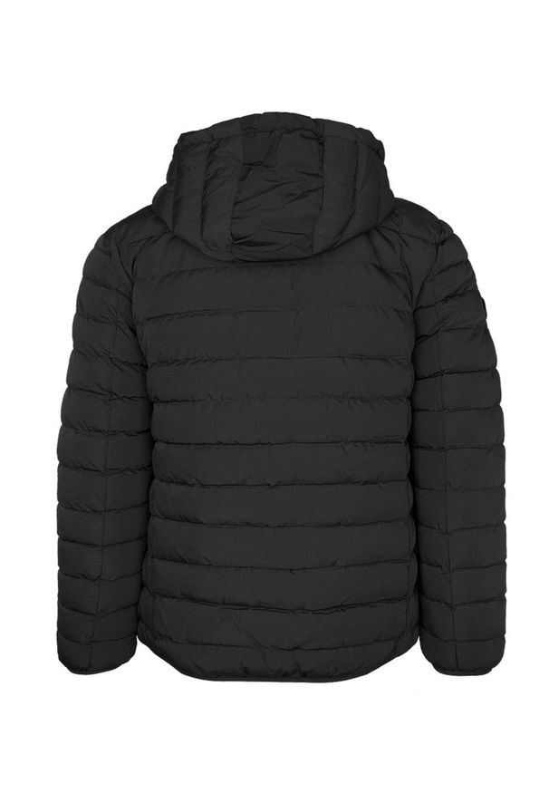 Pako Jeans - Kurtka Jesienno-Zimowa Czarna z Kapturem, Delikatnie Ocieplana, Pikowana, Męska -PAKO JEANS. Typ kołnierza: kaptur. Kolor: czarny. Materiał: poliester, tkanina. Sezon: jesień, zima