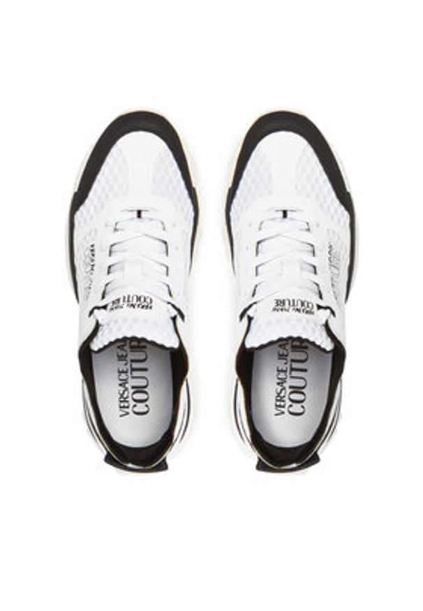 Versace Jeans Couture Sneakersy 78YA3SIB Biały. Kolor: biały. Materiał: skóra