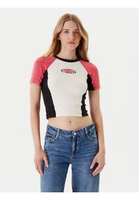 Guess Sweter W5YR44 Z2YJ2 Écru Regular Fit. Materiał: wiskoza