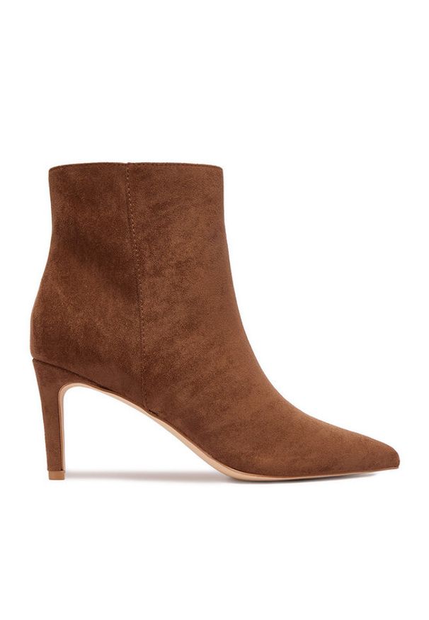 Jenny - JENNY Botki CEO-R25AW09002-B Brązowy. Kolor: brązowy. Materiał: materiał