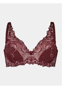 Hunkemöller Biustonosz z fiszbiną Diva Uf 203490 Bordowy. Kolor: czerwony