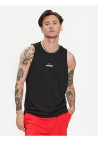 Sprandi Tank top SP3-TPM002 Czarny Regular Fit. Kolor: czarny. Materiał: bawełna