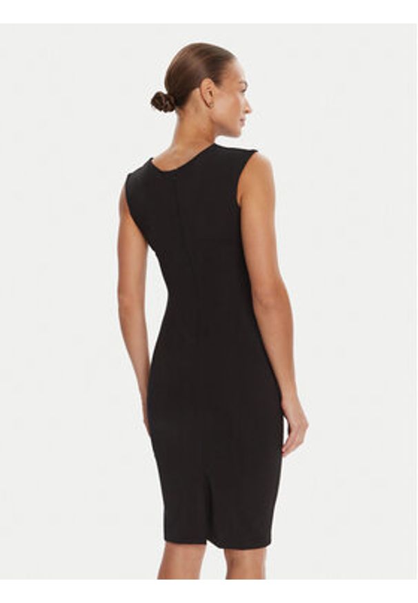 Rinascimento Sukienka koktajlowa CFC0125332003 Czarny Slim Fit. Kolor: czarny. Materiał: syntetyk. Styl: wizytowy