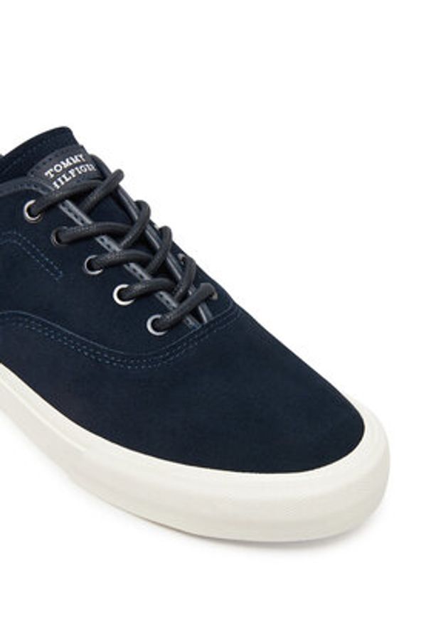 TOMMY HILFIGER - Tommy Hilfiger Tenisówki Hi Vulc Low Oxford Suede FM0FM05401 Granatowy. Kolor: niebieski. Materiał: zamsz, skóra