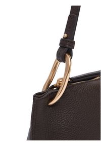 Calvin Klein Torebka Slouchy Leather Small Conv Bag LV04F3659G Brązowy. Kolor: brązowy. Materiał: skórzane #4