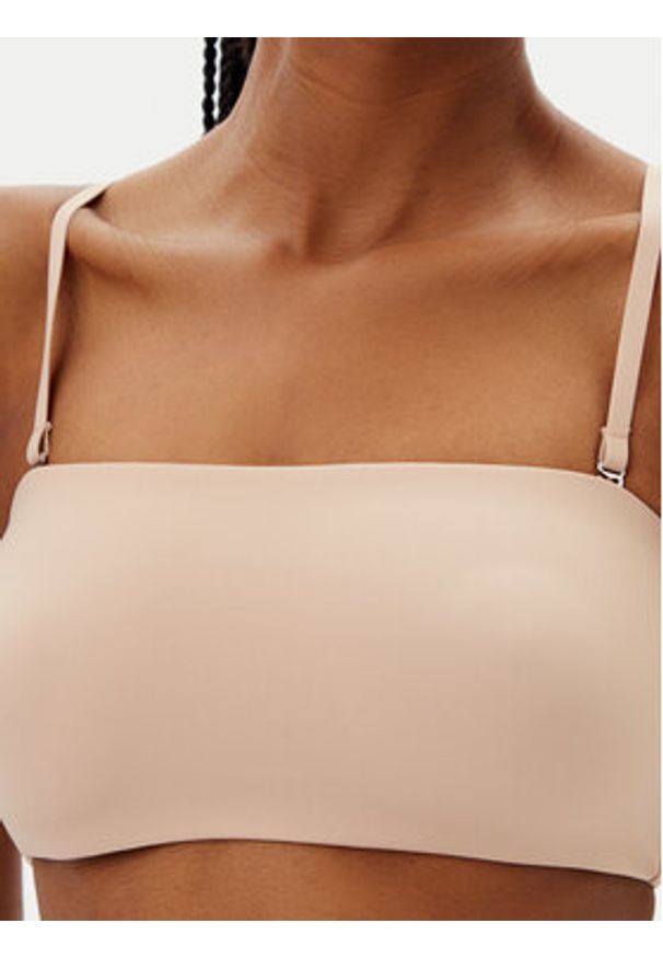 Hunkemöller Biustonosz top Smooth 206768 Beżowy. Kolor: beżowy. Materiał: syntetyk