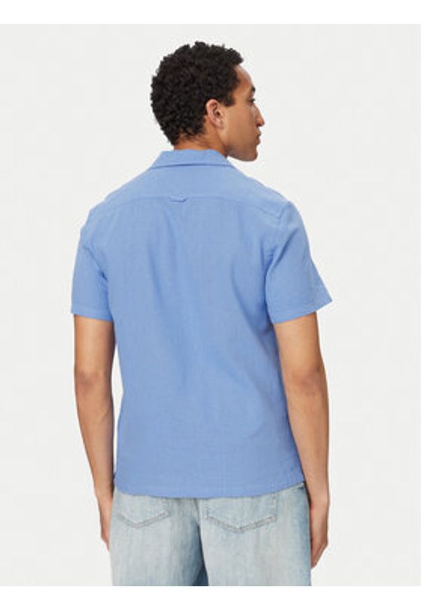 Tommy Jeans Koszula DM0DM23058 Niebieski Regular Fit. Kolor: niebieski. Materiał: bawełna