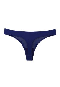 Intica - Stringi bezszwowe niewidoczne pod odzieżą Trayanka. Kolor: niebieski. Materiał: materiał, skóra #1