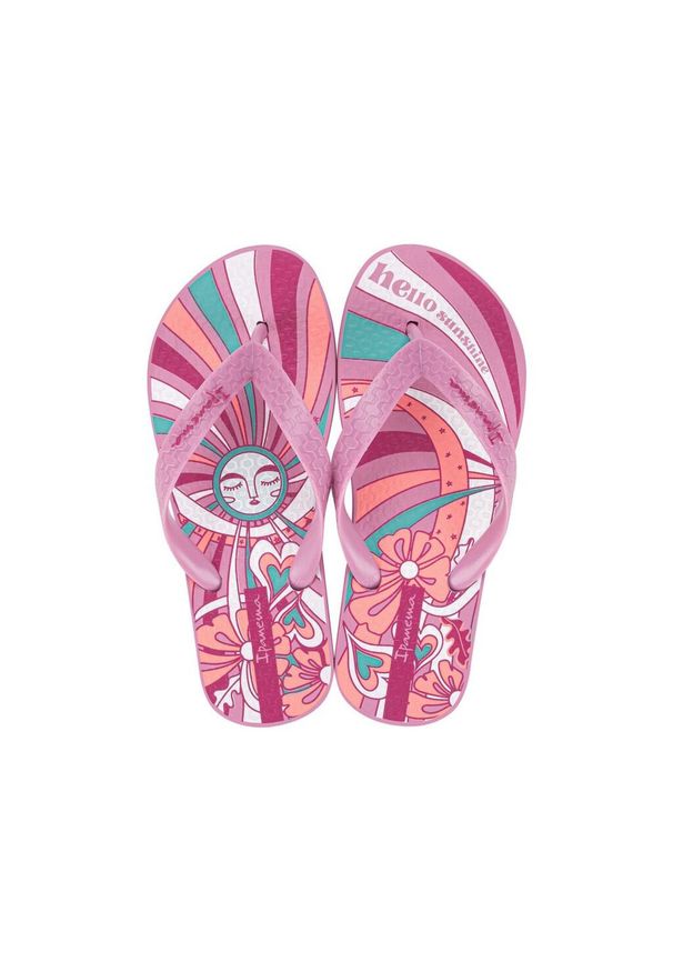 Klapki japonki dziecięce Ipanema Classic Happy. Kolor: różowy