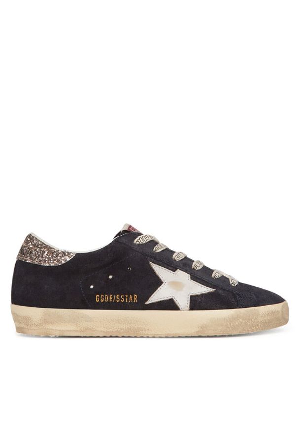 GOLDEN GOOSE Sneakersy Super-Star Classic GWF00101.F006163.50600 Granatowy. Kolor: niebieski. Materiał: skóra, zamsz