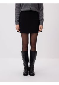 Reserved - Spódnico-szorty z dodatkiem wiskozy - czarny. Kolor: czarny. Materiał: wiskoza