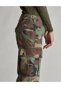 Ralph Lauren - RALPH LAUREN - Damskie spodnie moro. Okazja: na co dzień. Kolor: zielony. Wzór: moro. Styl: klasyczny, casual, militarny #4