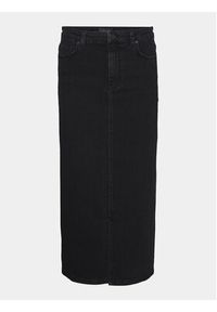 Vero Moda Spódnica ołówkowa Lina 10300188 Czarny Regular Fit. Kolor: czarny. Materiał: bawełna