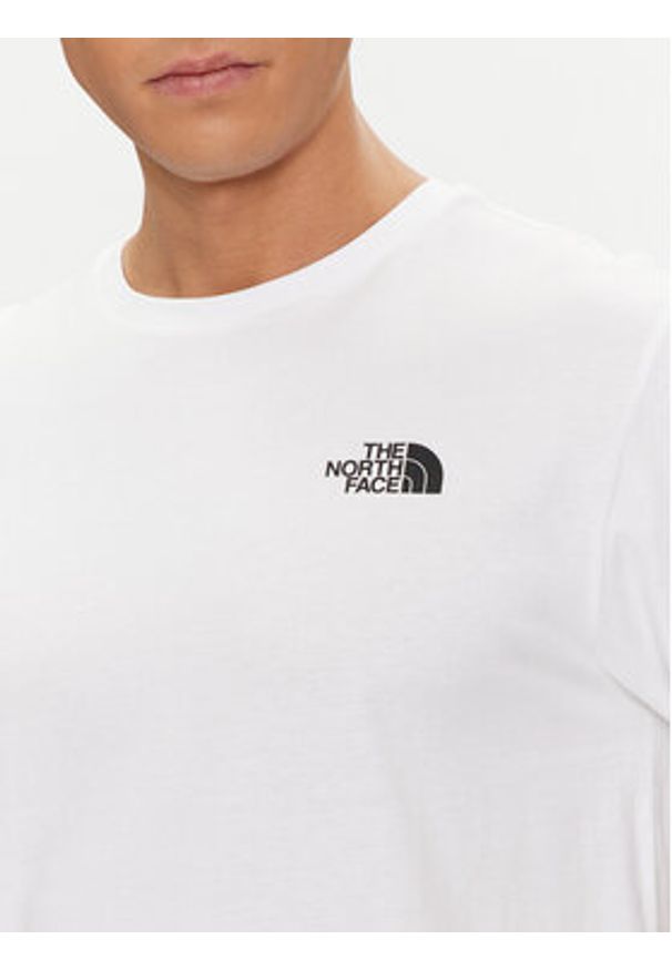 The North Face T-Shirt Redbox NF0A87NV Biały Regular Fit. Kolor: biały. Materiał: bawełna