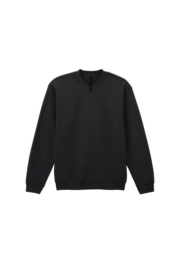 GILDAN - Damska bluza rozpinana z zamkiem 1/4 Gildan. Kolor: czarny