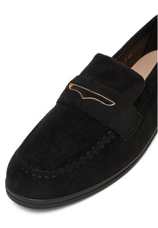 DeeZee Mokasyny 13-1120-2 Czarny. Kolor: czarny. Materiał: materiał