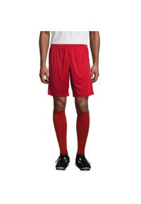SOL'S - Podstawowe Spodenki San Siro 2 Dla Dorosłych Unisex. Kolor: czerwony