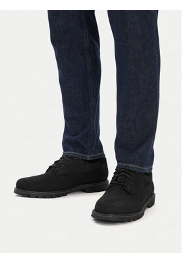 Lasocki Półbuty CEO-CHEROKE-10 MI25 Czarny. Kolor: czarny. Materiał: nubuk, skóra