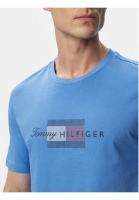TOMMY HILFIGER - Tommy Hilfiger T-Shirt MW0MW43226 Niebieski Regular Fit. Kolor: niebieski. Materiał: bawełna #5