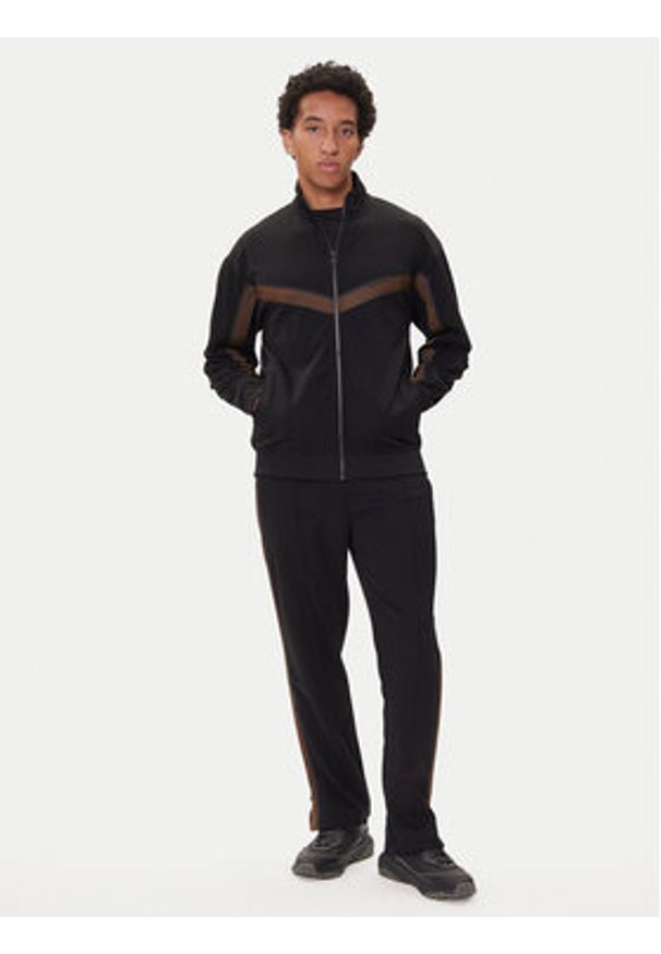 Hugo - HUGO Bluza Dingmoor 50542833 Czarny Regular Fit. Kolor: czarny. Materiał: syntetyk, bawełna