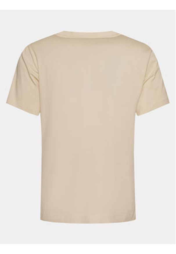 Richmond X T-Shirt Sween UMP24057TS Beżowy Regular Fit. Kolor: beżowy. Materiał: bawełna
