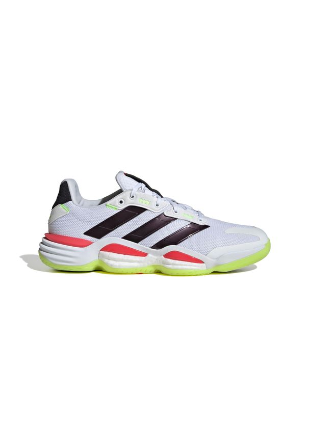 Adidas - Buty halowe adidas Stabil 16. Kolor: biały. Materiał: materiał. Sport: turystyka piesza