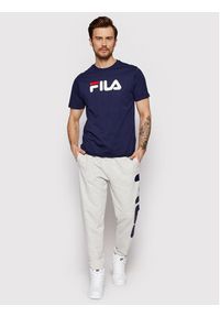 Fila T-Shirt Unisex Bellano FAU0067 Granatowy Regular Fit. Kolor: niebieski. Materiał: bawełna #3