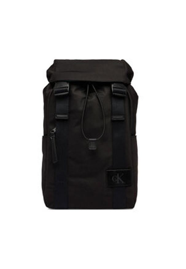 Calvin Klein Plecak Canvas Mix Backpack LV04D3364G Czarny. Kolor: czarny. Materiał: materiał