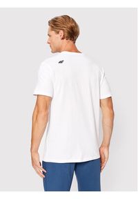 4f - 4F T-Shirt H4Z22-TSM354 Biały Regular Fit. Kolor: biały. Materiał: bawełna #2