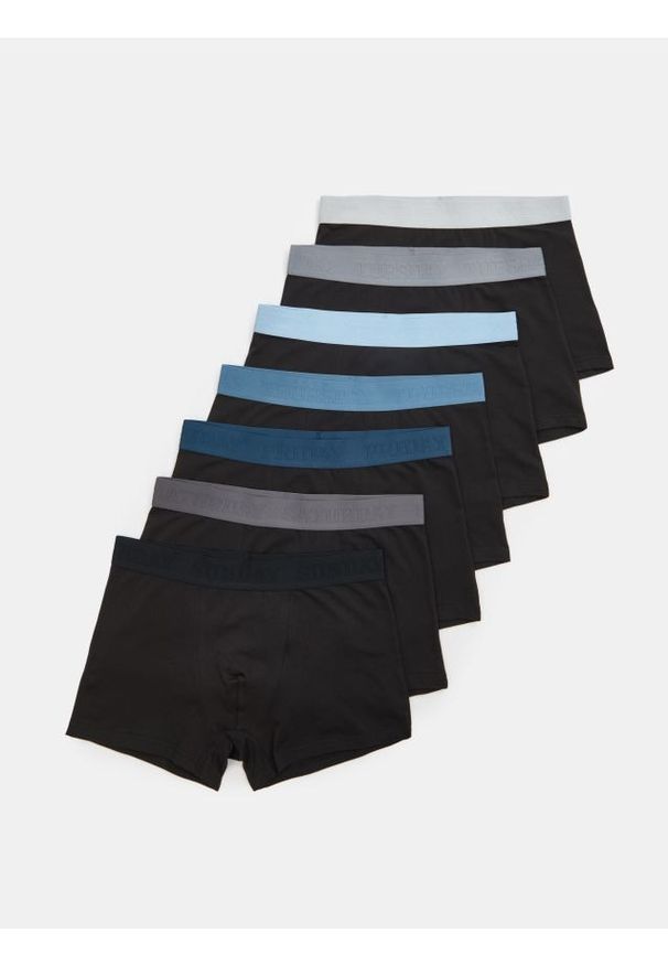 Sinsay - Bokserki OEKO-TEX 7 pack - czarny. Kolor: czarny