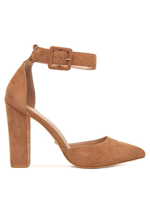 Czółenka DeeZee. Kolor: brązowy