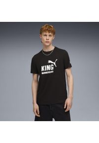 Puma - Męska koszulka Manchester City KING z logo PUMA Black. Kolor: czarny. Sport: piłka nożna