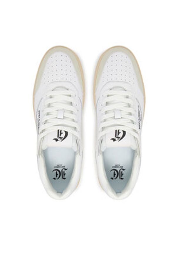 Just Cavalli Sneakersy 78QA3SM8 ZPA90 Biały. Kolor: biały. Materiał: skóra
