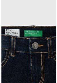 United Colors of Benetton Szorty jeansowe dziecięce gładkie. Okazja: na co dzień. Kolor: niebieski. Materiał: jeans. Wzór: gładki. Styl: casual